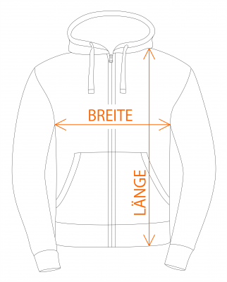 Größe Sweatjacke